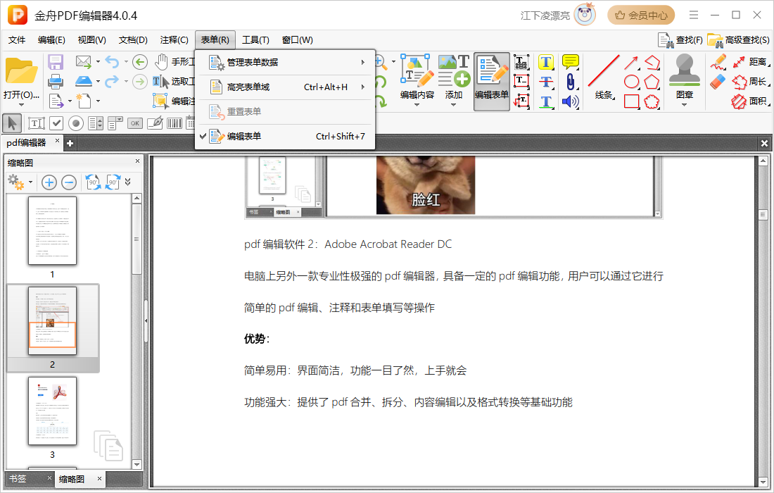 如何在pdf上编辑文字11