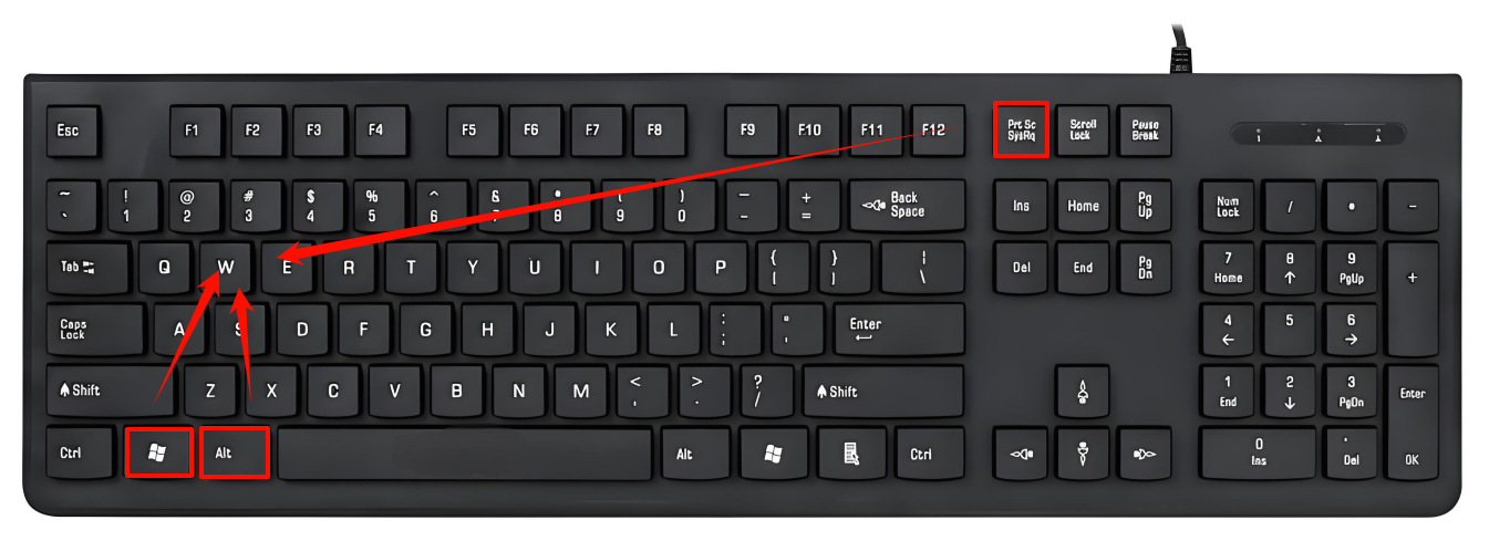 电脑截屏键ctrl加什么4